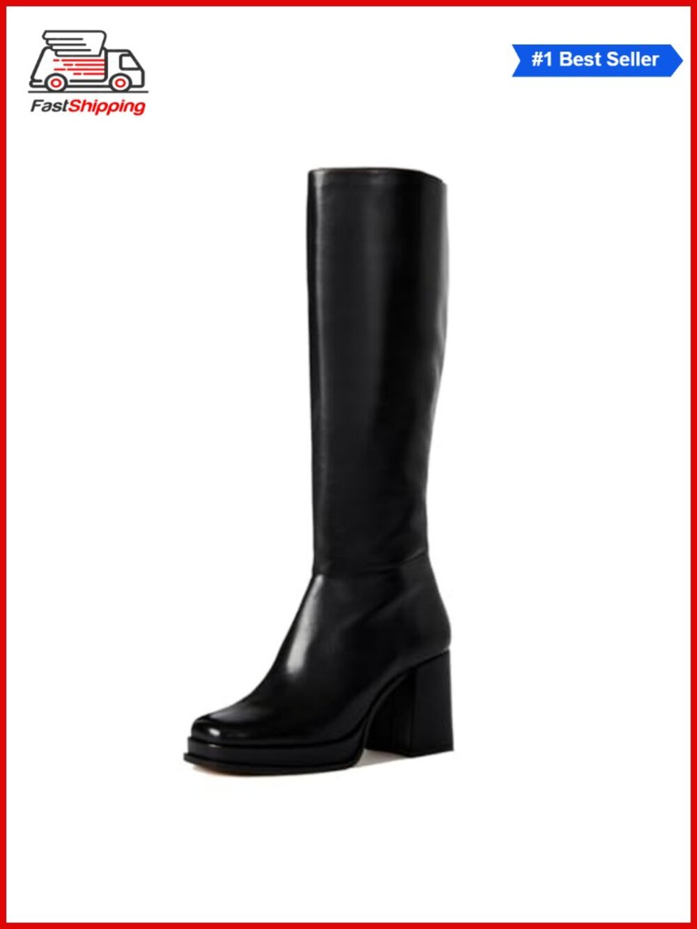 ✨ Women's Knee High Boots Chunky Heel Round Toe Campus Comfortable Low Block